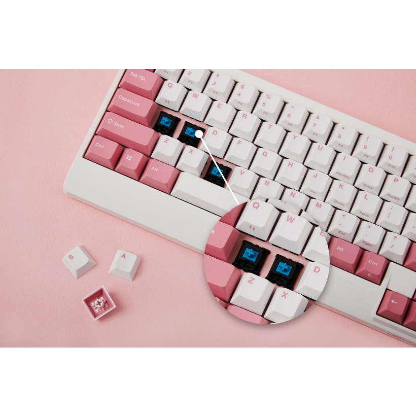 Bàn phím Leopold FC650MDS PD Double Space Key Light Pink | Chính hãng