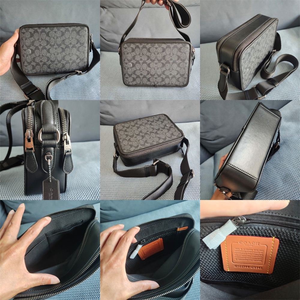 ♝◙Túi Đeo Chéo In Chữ Ký Coach C5341 C5340 C5351 C3929 C6929 C8445 C8408 C6930 24