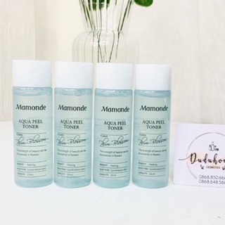 ( Minisize 25ml) Nước cân bằng làm sạch và cung cấp độ ẩm Mamonde Aqua Peel Toner