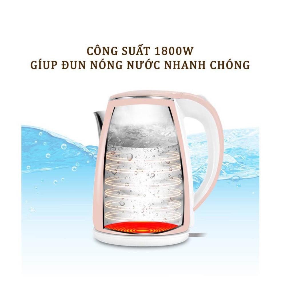 Ấm siêu tốc jiplai thái lan 2 lớp 2,5 lít