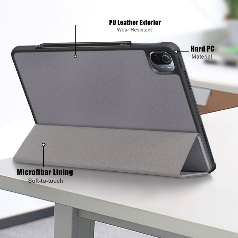 bao da nắp gập có khe cài bút xiaomi mipad 5 / mipad 5 pro / mi pad 5 / mi pad 5 pro chuẩn đẹp