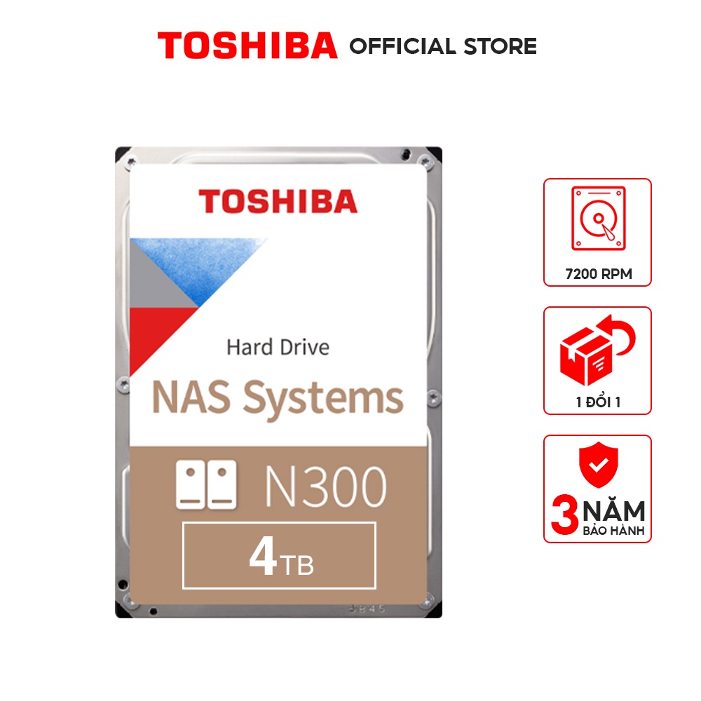 Ổ Cứng HDD Toshiba N300 NAS 3.5Inch Chính Hãng
