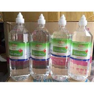CHAI 1 LÍT VÒI NHỌN (NACL 0,9%) Nước muối sinh lý Vĩnh Phúc Natri Clorid 1000ml
