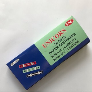 Nẹp giấy acco nhựa unc hộp 50 cái