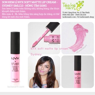 Son kem lì NYX Soft Matte - Sydney SMLC13