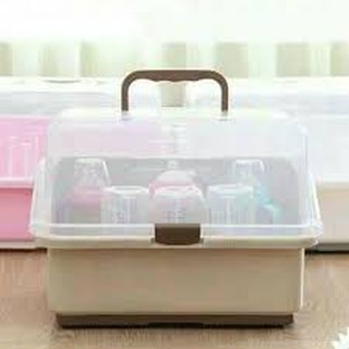 Gía úp bình sữa có nắp đậy an toàn vệ sinh cho bé