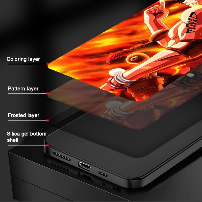 Ốp Điện Thoại Mềm Chống Sốc In Hình One Piece Cho iPhone 13 Pro Max 11 12 X XS iPhone 7 8 Plus SE 2020