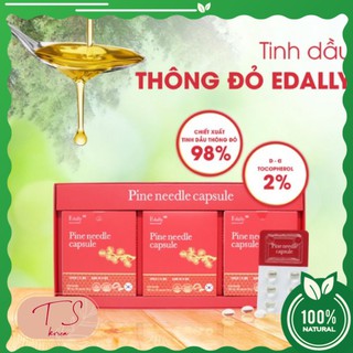 HỘP TINH DẦU THÔNG ĐỎ EDALLY HÀN QUỐC CAO CẤP