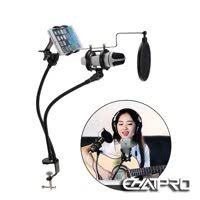 Chân Kẹp Mic Kèm Màn Lọc 3in1 Kẹp Được Điện Thoại