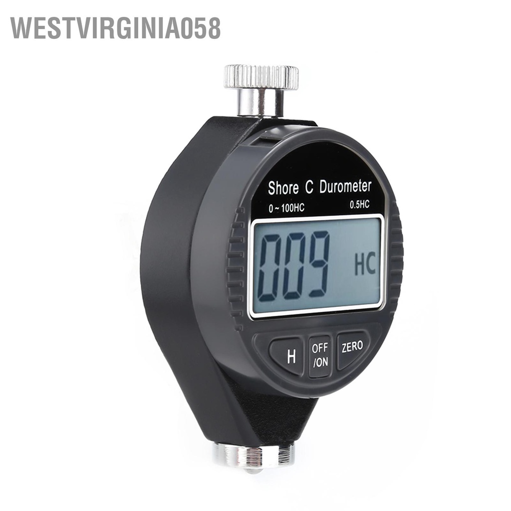 Westvirginia058 Kỹ thuật số 100HD C Durometer Máy đo độ cứng cao su Shore màn hình LCD