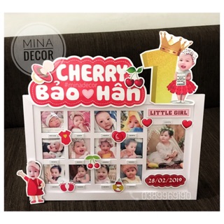 KHUNG ẢNH 12 THÁNG 3D - Có in ảnh tặng kèm khung