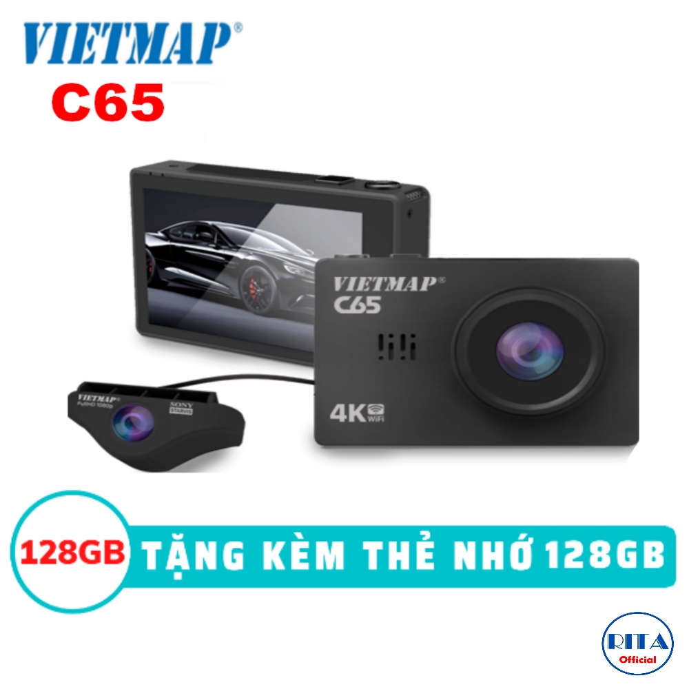 [Kèm Thẻ Nhớ 128Gb] Camera Hành Trình Vietmap C65