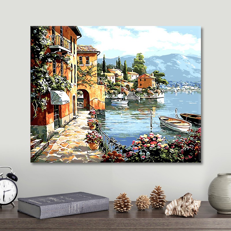 Tranh sơn dầu số hóa tự tô màu theo số - TRỌN BỘ TRANH VỀ PHONG CẢNH CỰC ĐẸP | BigBuy360 - bigbuy360.vn