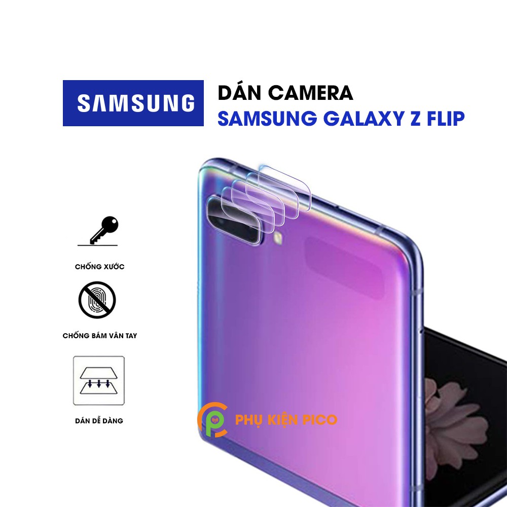 Dán camera Samsung Galaxy Z Flip - Cường lực camera Samsung Z Flip trong suốt độ cứng 7H