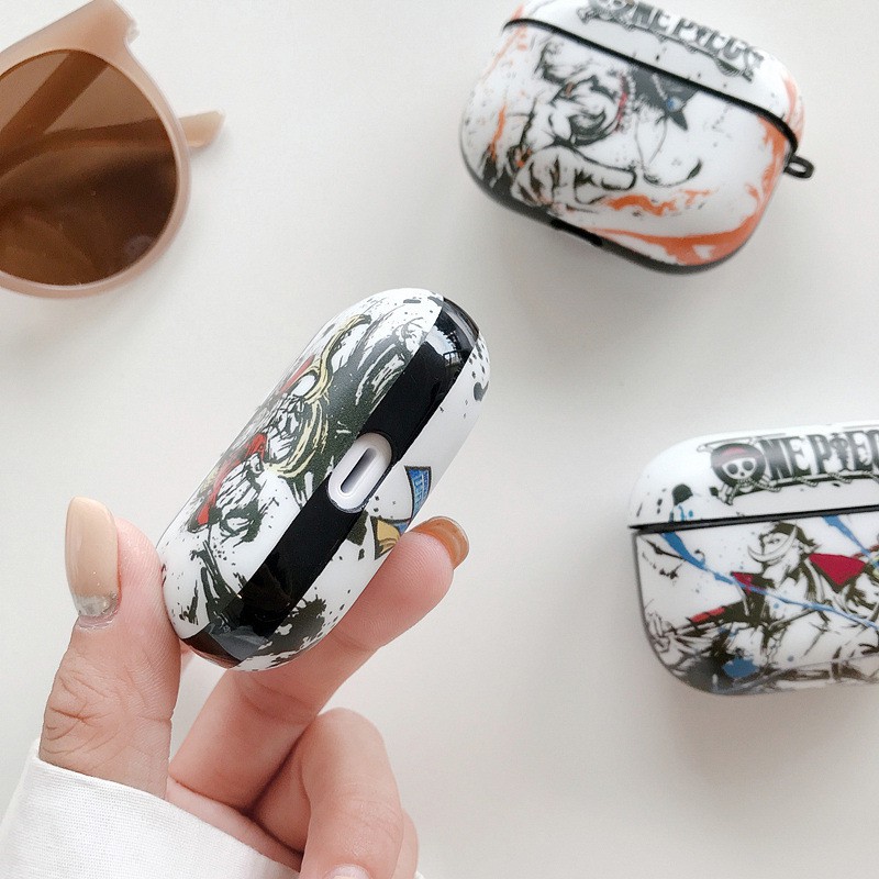 Vỏ Bảo Vệ Hộp Sạc Tai Nghe Không Dây Airpods 1 / 2 / 3 Pro In Hình One Piece Luffy Ac