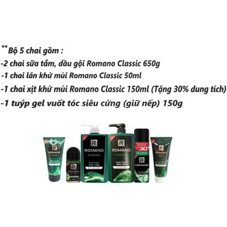 🍀🍀Bộ 5 sản phẩm Romano Classic