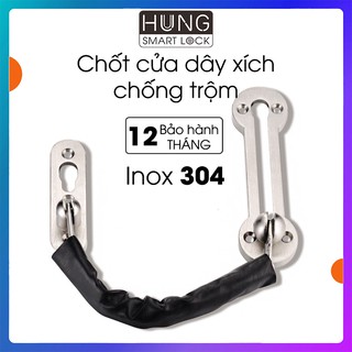 Chốt cửa dây xích cao cấp, an toàn chống trộm, hợp cho chung cư nhà phố, bảo hành 12 tháng