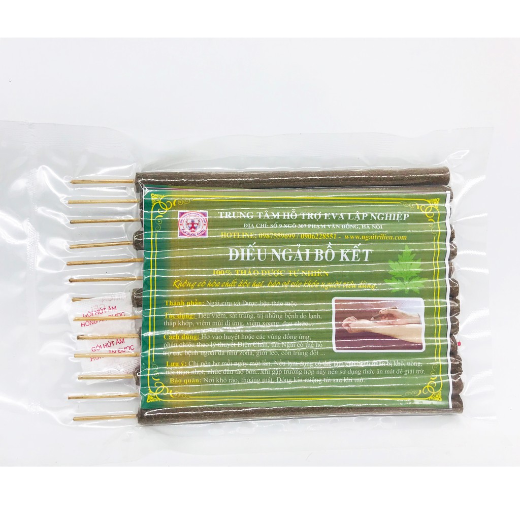 Điếu ngải bồ kết - xông phông 15 cây/ gói