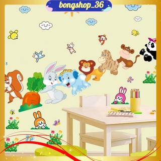 Tranh decal dán tường nhổ củ cà rốt cho bé - giấy dán tường - mã 67.