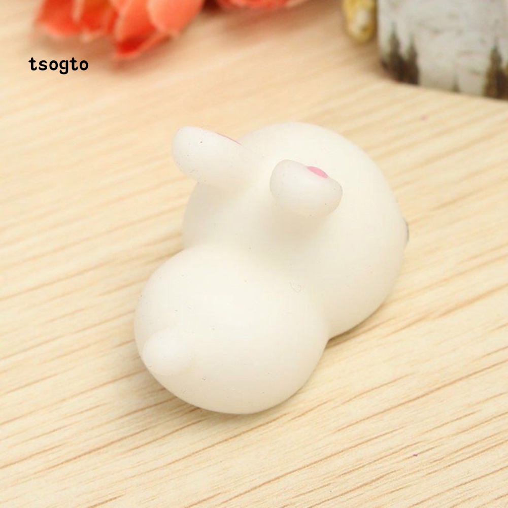Đồ Chơi Nắn Bóp Đàn Hồi Giảm Stress Hình Thỏ Dễ Thương