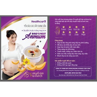 Yến sào dành cho bà bầu 18% yến + DHA, Choline, Axit Folic, Canxi, Sắt, Kẽm Anmun Dr.Celine 70ml