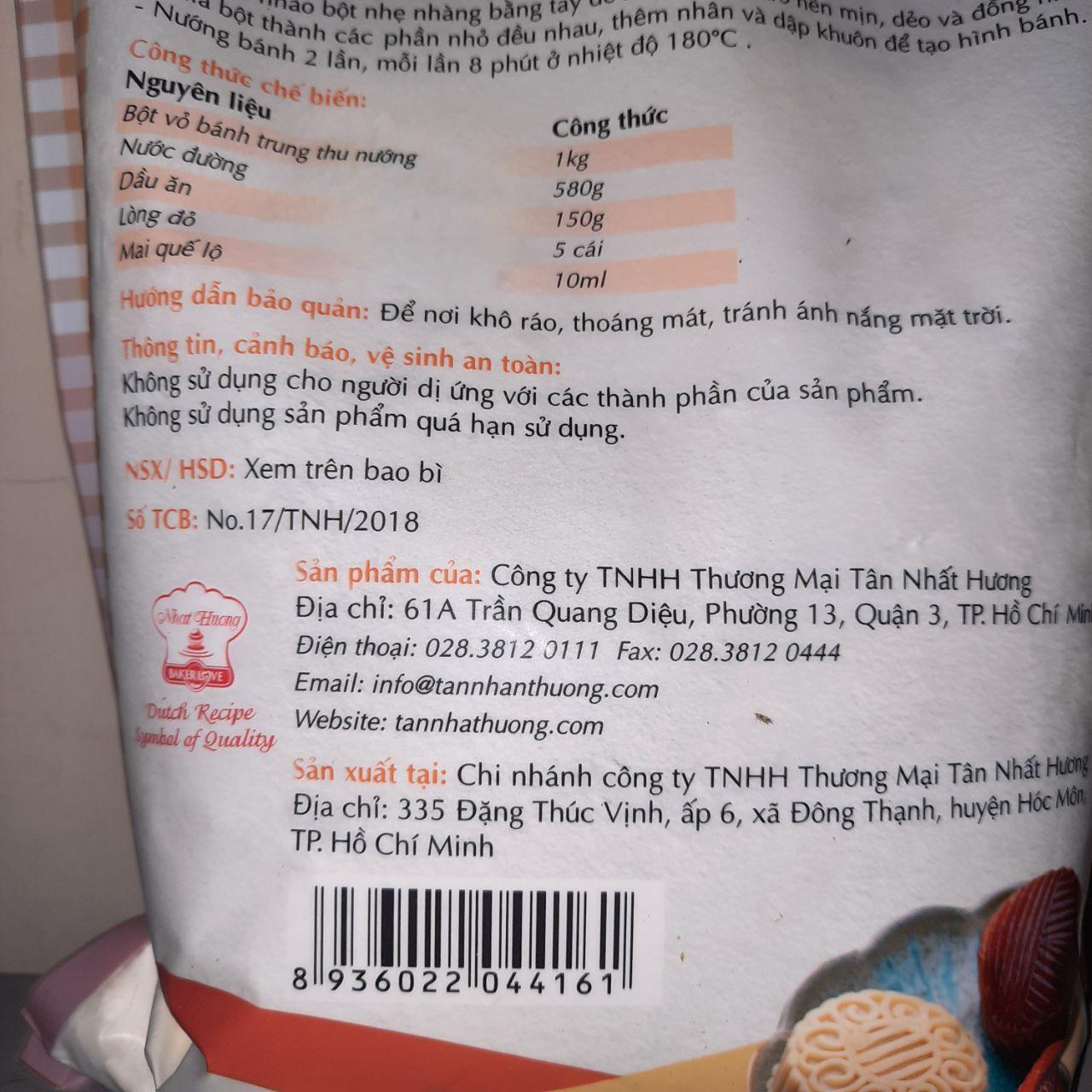 Bột Vỏ Bánh Trung Thu Nướng 1kg