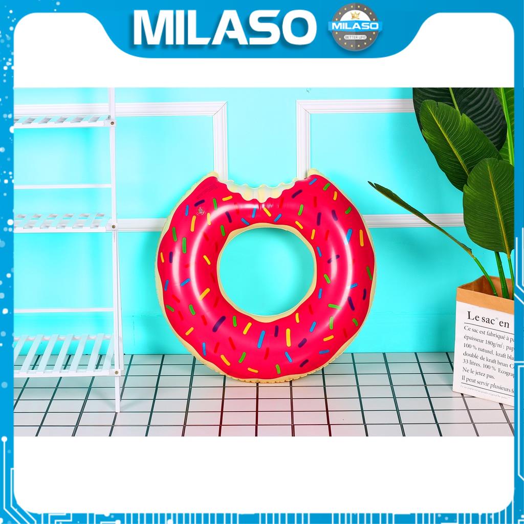 Phao bơi cho bé MILASO size 60 cm tập bơi cho trẻ em hình bánh vòng Donut dễ thương SS-001301