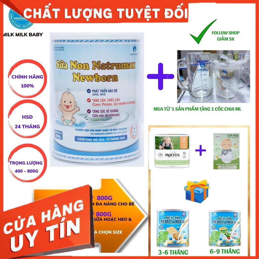Sữa bột tăng chiều cao cân nặng cho bé, Sữa non Natrumax Newborn loại 400g và 800g dành cho trẻ sơ sinh SB TL
