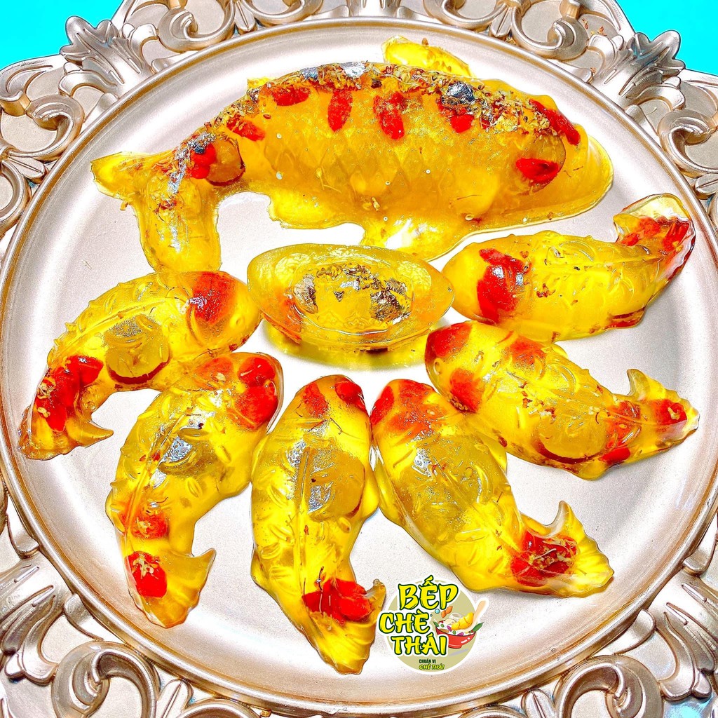 Thạch quế hoa kỷ tử - set nguyên liệu làm bánh - Bếp Chè Thái