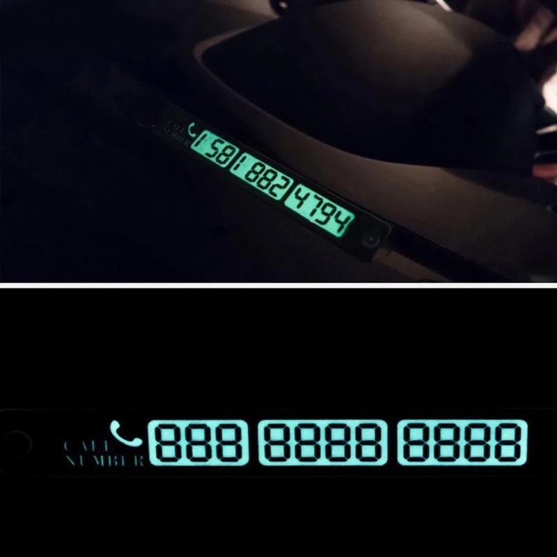 Thẻ đỗ xe để lại số điện thoại thông minh