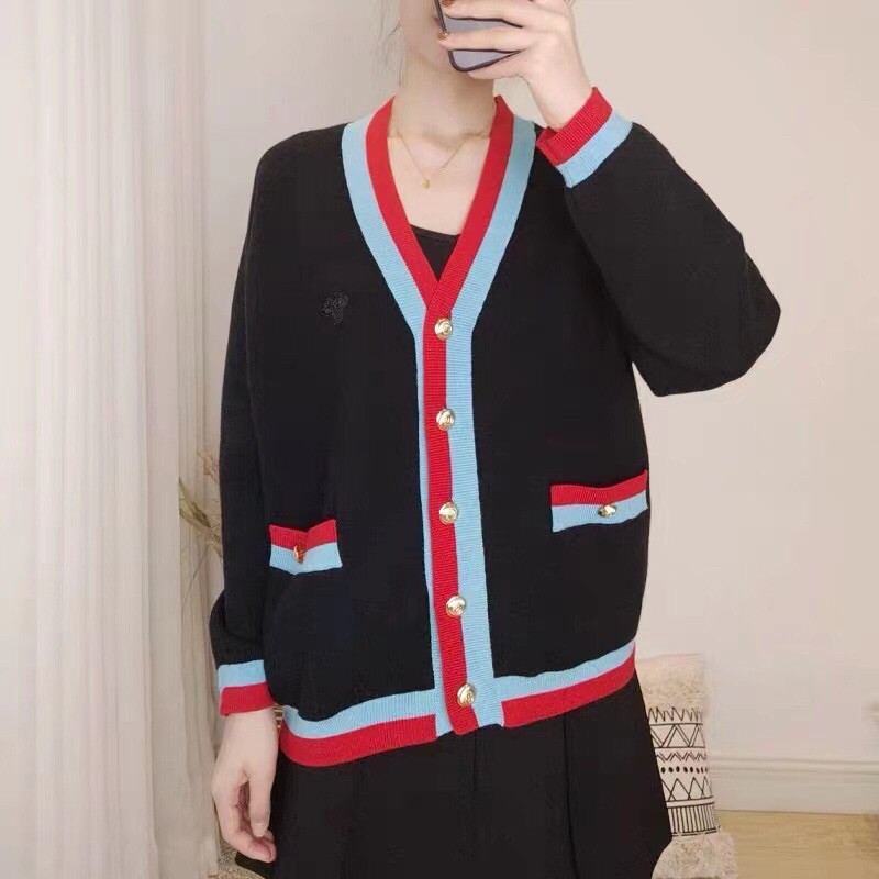 áo khoác cardigan cổ chữ V gucci