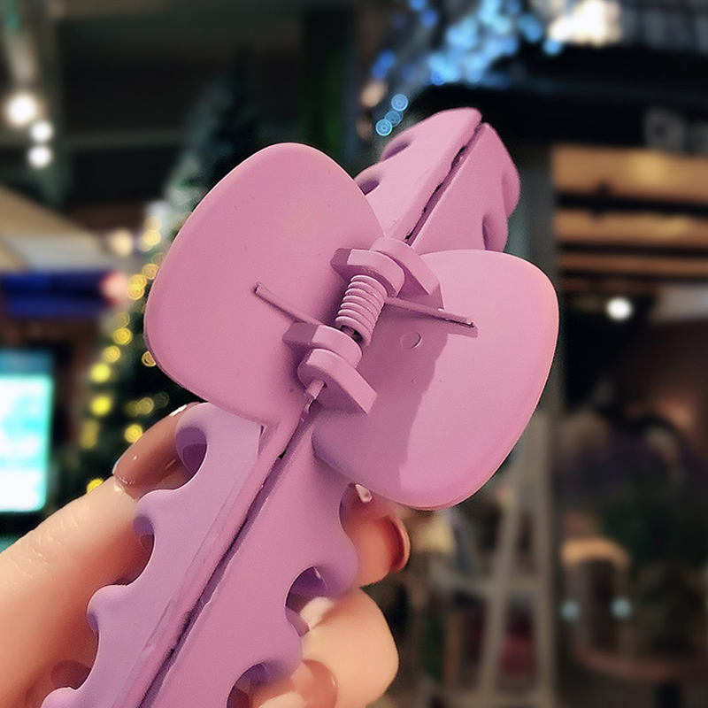 Kẹp tóc bằng nhựa acrylic màu sắc thời trang Hàn Quốc