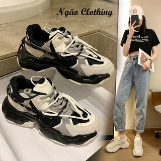 Giày Sneaker Nữ, Tăng Chiều Cao, Form Dáng Thể Thao Khỏe Khoắn Cá Tính, Chất Liệu Cao Cấp – Ngão Clothing G03