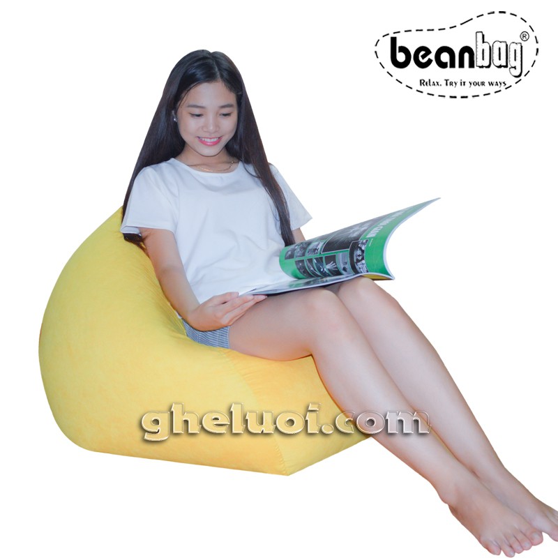 Ghế lười hạt xốp hình giọt nước, kiểu dáng linh hoạt, tiết kiệm không gian, đa dạng kiểu ngồi - The Beanbag House