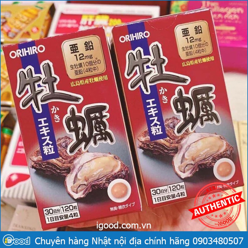 Tinh Chất Hàu Tươi Orihiro Oyster Extract Nhật Bản (date 2022)