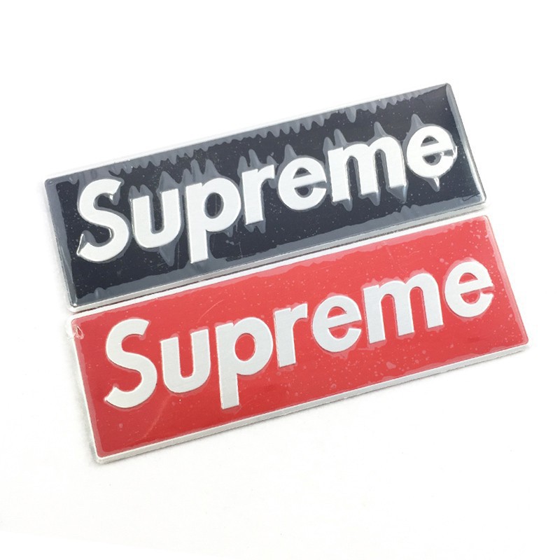 Sale 70% Miếng Dán Logo Supreme Bằng Hợp Kim Nhôm Cho Xe Hơi, Black Giá gốc 67,000 đ - 9F157