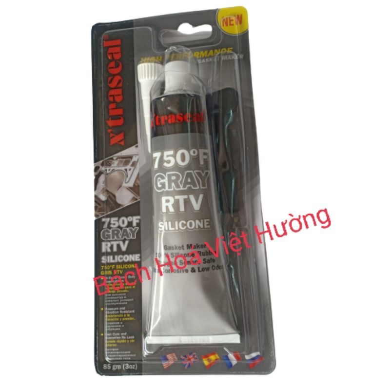  keo dán ron chịu nhiệt độ cao 750F RTV Gray (85g) - Keo chịu nhiệt - Keo dán Gioăng