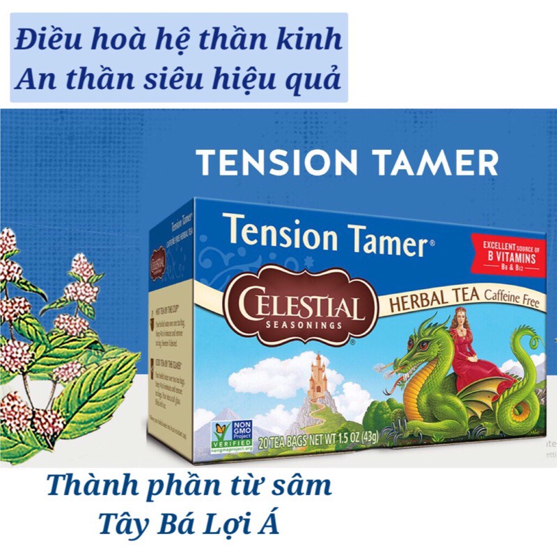 Trà sâm thảo mộc an thần ngủ ngon date 2022 Celestial Seasonings