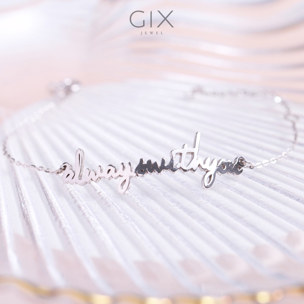 Lắc nữ bạc mạ vàng Alwayswithyou Gix Jewel LT05