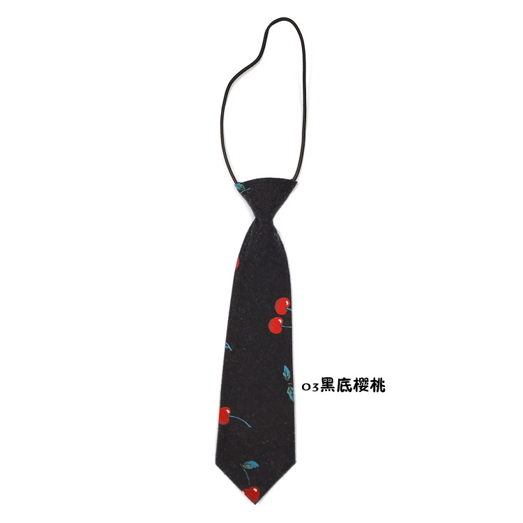 Cà vạt ngắn họa tiết dễ thương đa dạng tùy chọn cho nữ