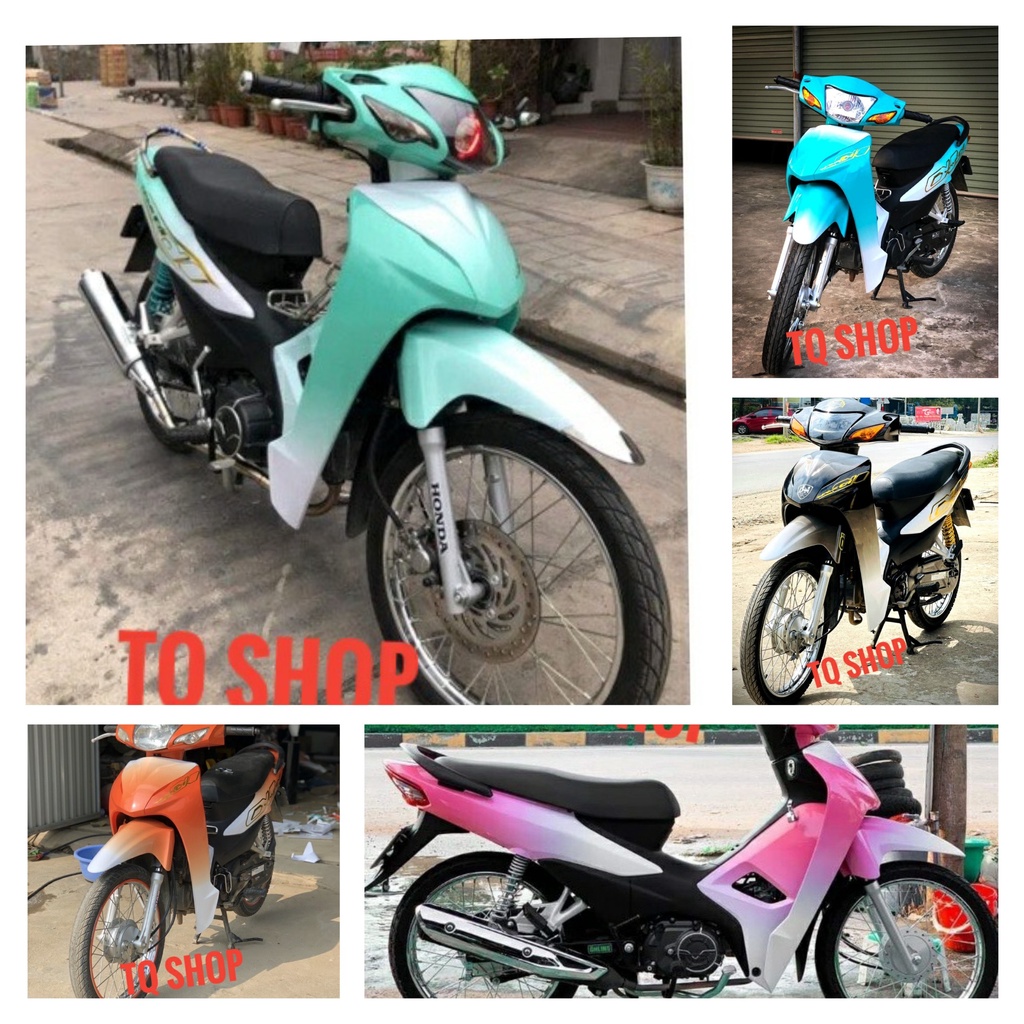 Tem trùm phối 2 màu wave alpha mẫu siêu hot cho wave 110 100 50 wave rs