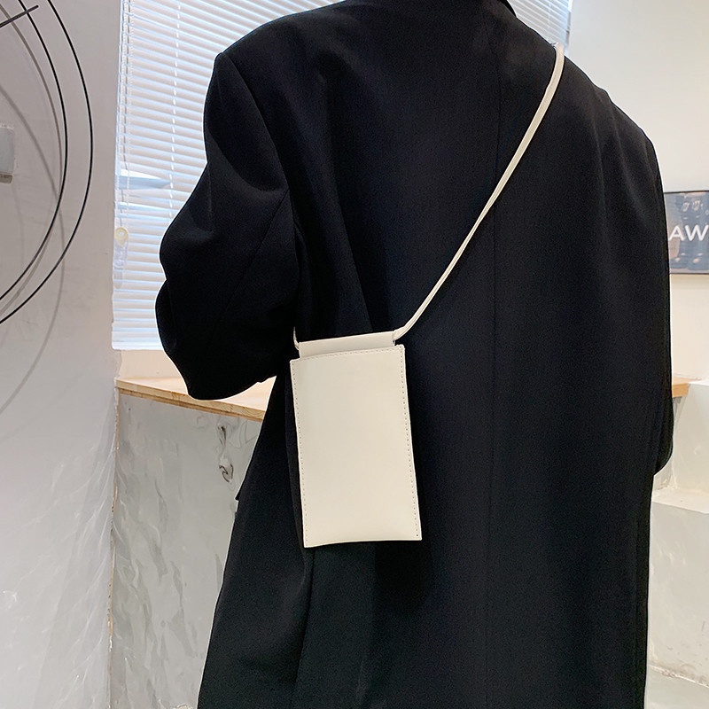 Túi đeo chéo hình chữ nhật phong cách Hàn Quốc đơn giản hợp thời trang