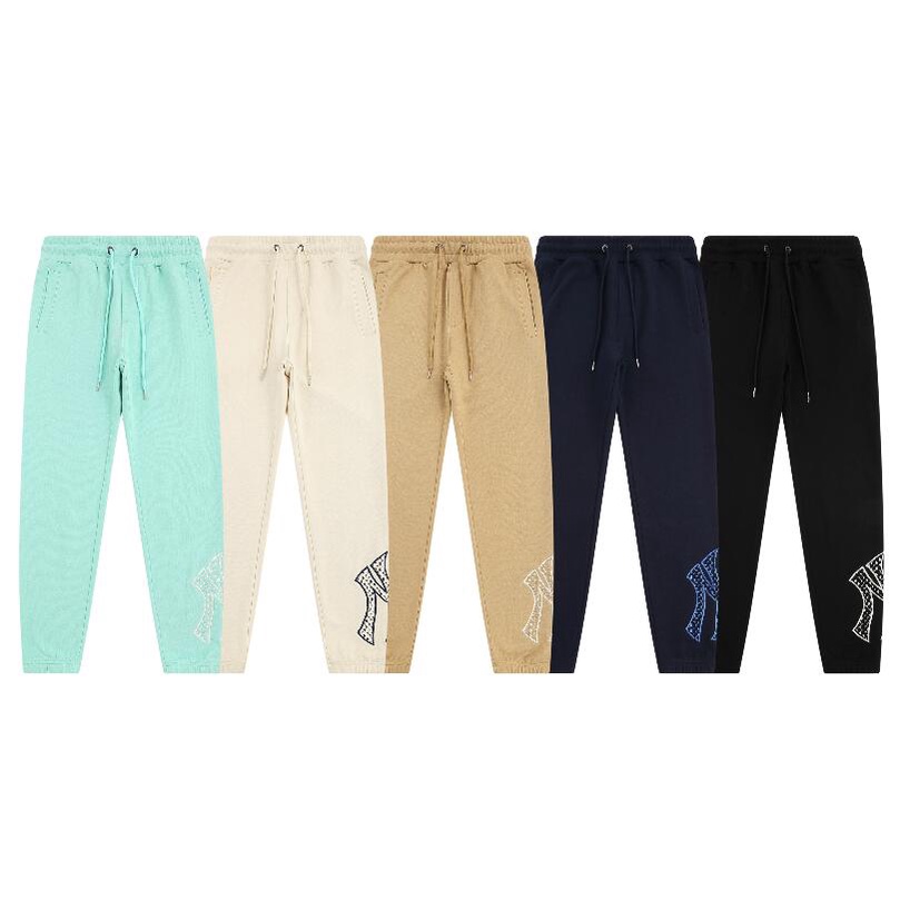 ❤❀  ❤ Mlb Quần Cotton Lưng Thun Thêu Họa Tiết Thời Trang Cổ Điển Unisex