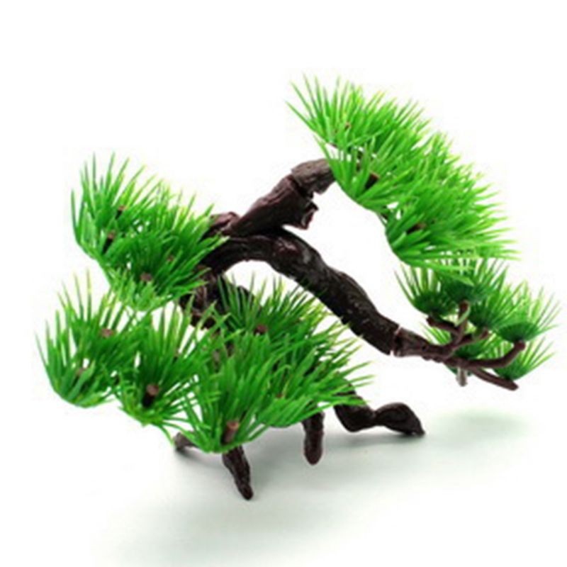 mô hình cây  bonsai chất liệu nhựa,trang trí bể cá thủy Sinh