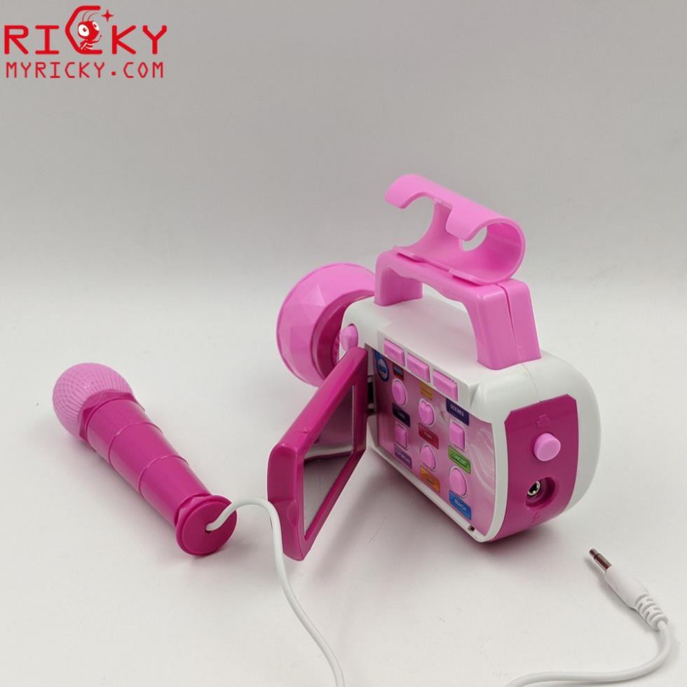 Máy quay phim- Bộ đồ chơi tập làm phóng viên cho bé