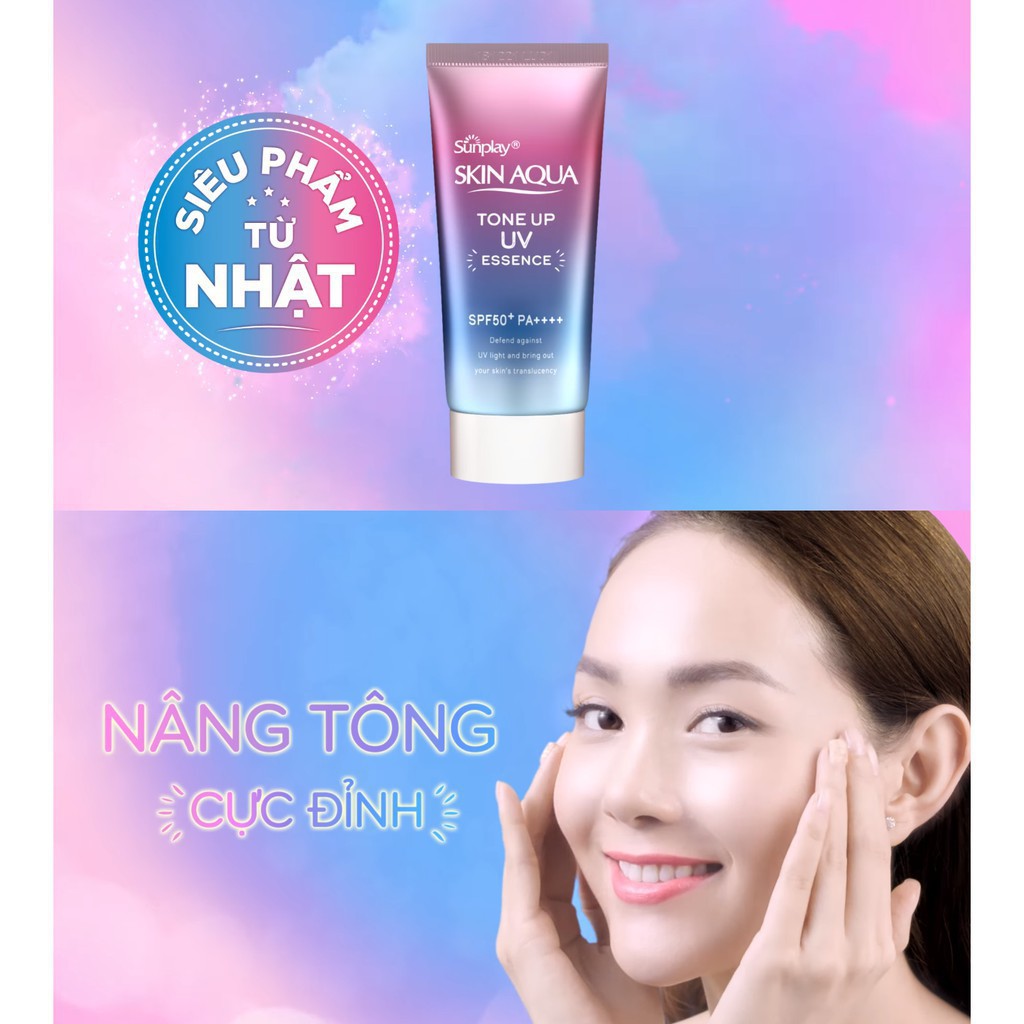 Tinh chất chống nắng hiệu chỉnh sắc da Sunplay Skin Aqua Tone Up UV Essence SPF50+/PA++++ 50g