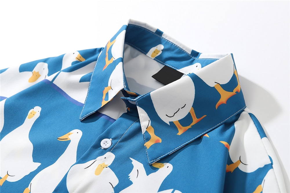 Áo Sơ Mi Nam In Họa Tiết Vui Nhộn Phong Cách Hawaii 2021 (2 Màu) | BigBuy360 - bigbuy360.vn