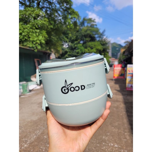 Hộp Cơm Lúa Mạch GOOD 2 Tầng Cao Cấp