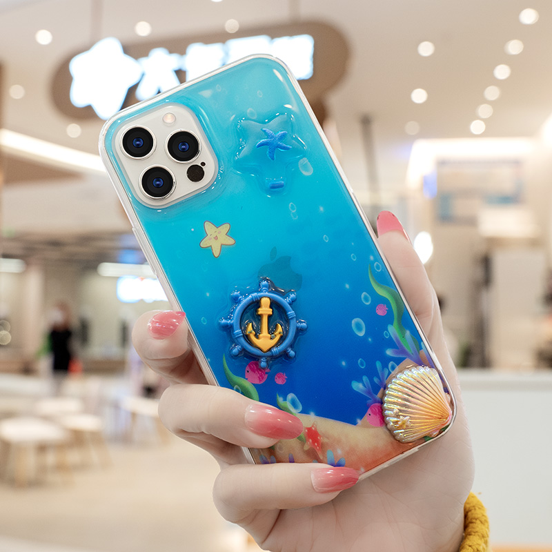 Ốp Điện Thoại Họa Tiết Đại Dương Độc Đáo Cho iPhone 6 6plus 7 7plus 8 8plus X Xr Xs 11 12 Pro Max Plus Pro Max | BigBuy360 - bigbuy360.vn