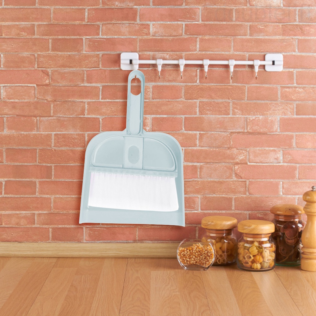 Set 2 món chổi và đồ hốt rác mini làm sạch bàn phím máy tính cho văn phòng/ nhà cửa